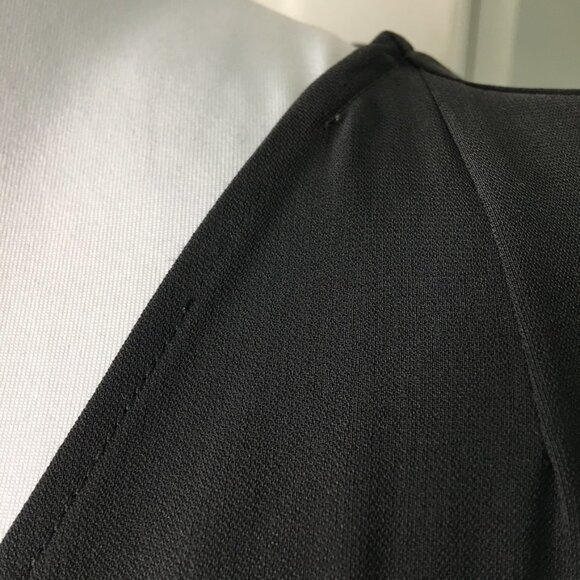 MaxMara Women's Short Sleeve Shift Dress Gray and White Size Medium Color Block - Picture 4 of 16